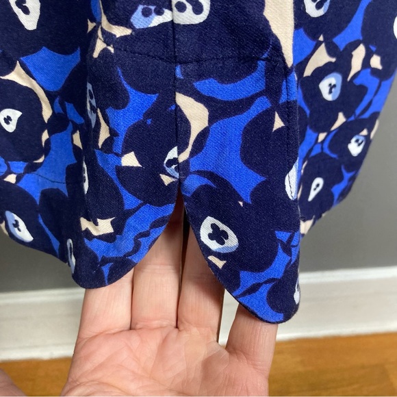 Boden dress size 8 lace mixed media floral blue black lace whimsigoth - Picture 9 of 9